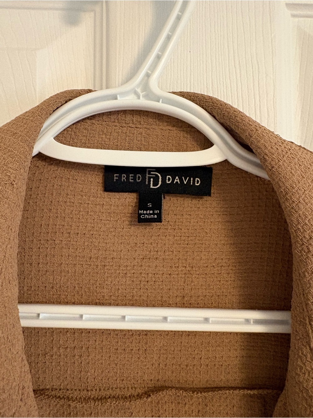Fred David Textured Button-Up Blouse - Picture 3 of 5